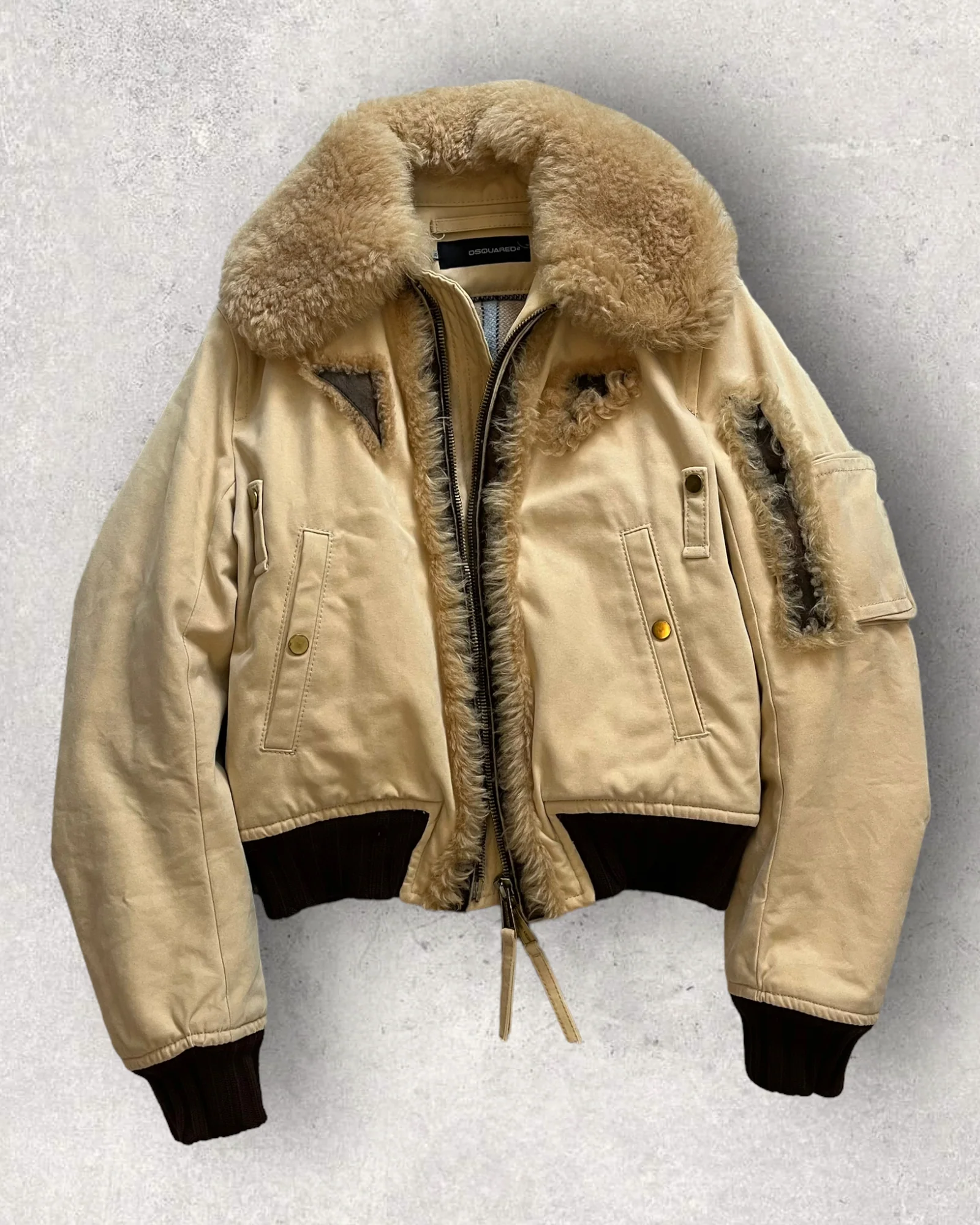 00s DSQUARED2 Fur North Jacket (S/M) - Image 3