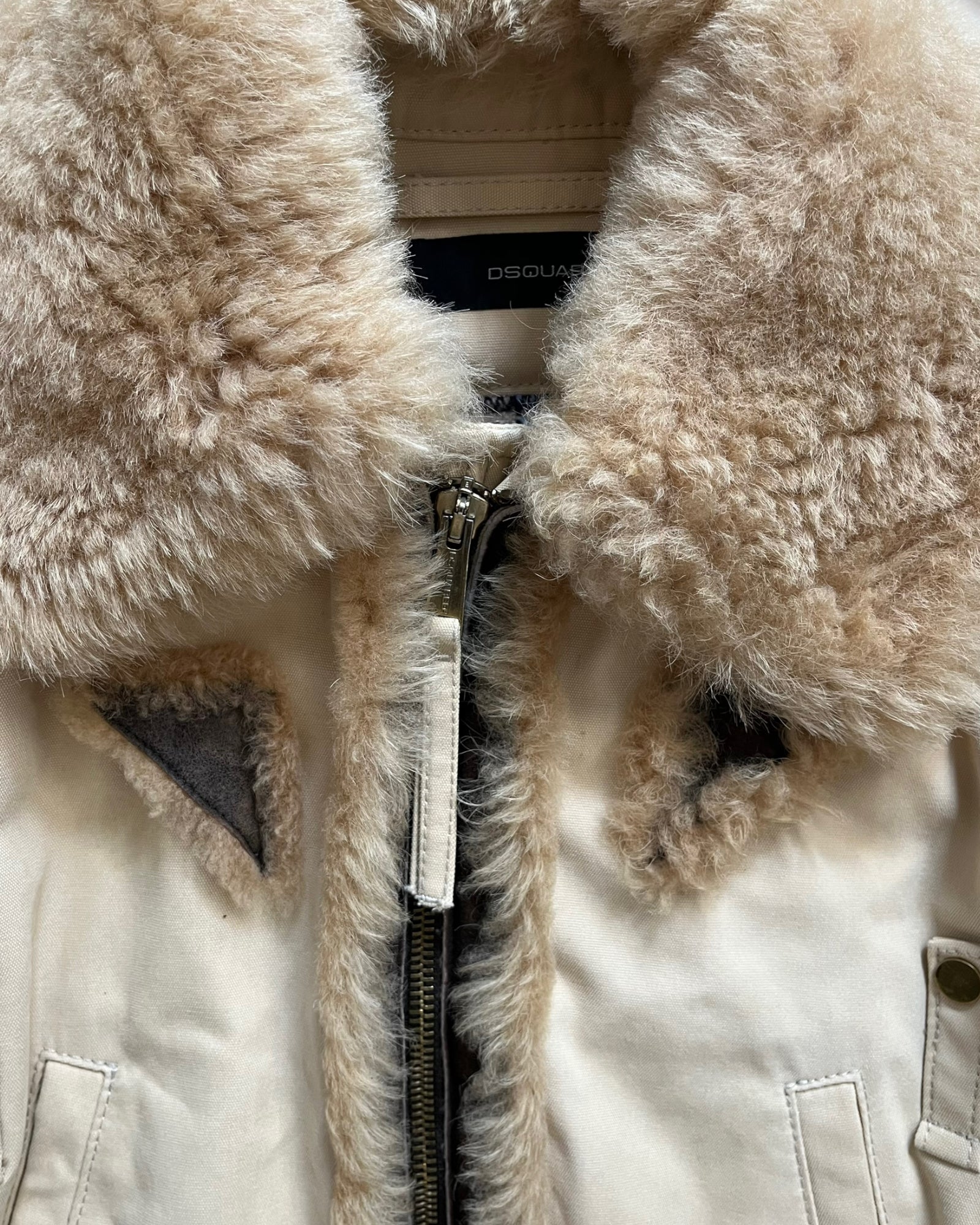 00s DSQUARED2 Fur North Jacket (S/M) - Image 4