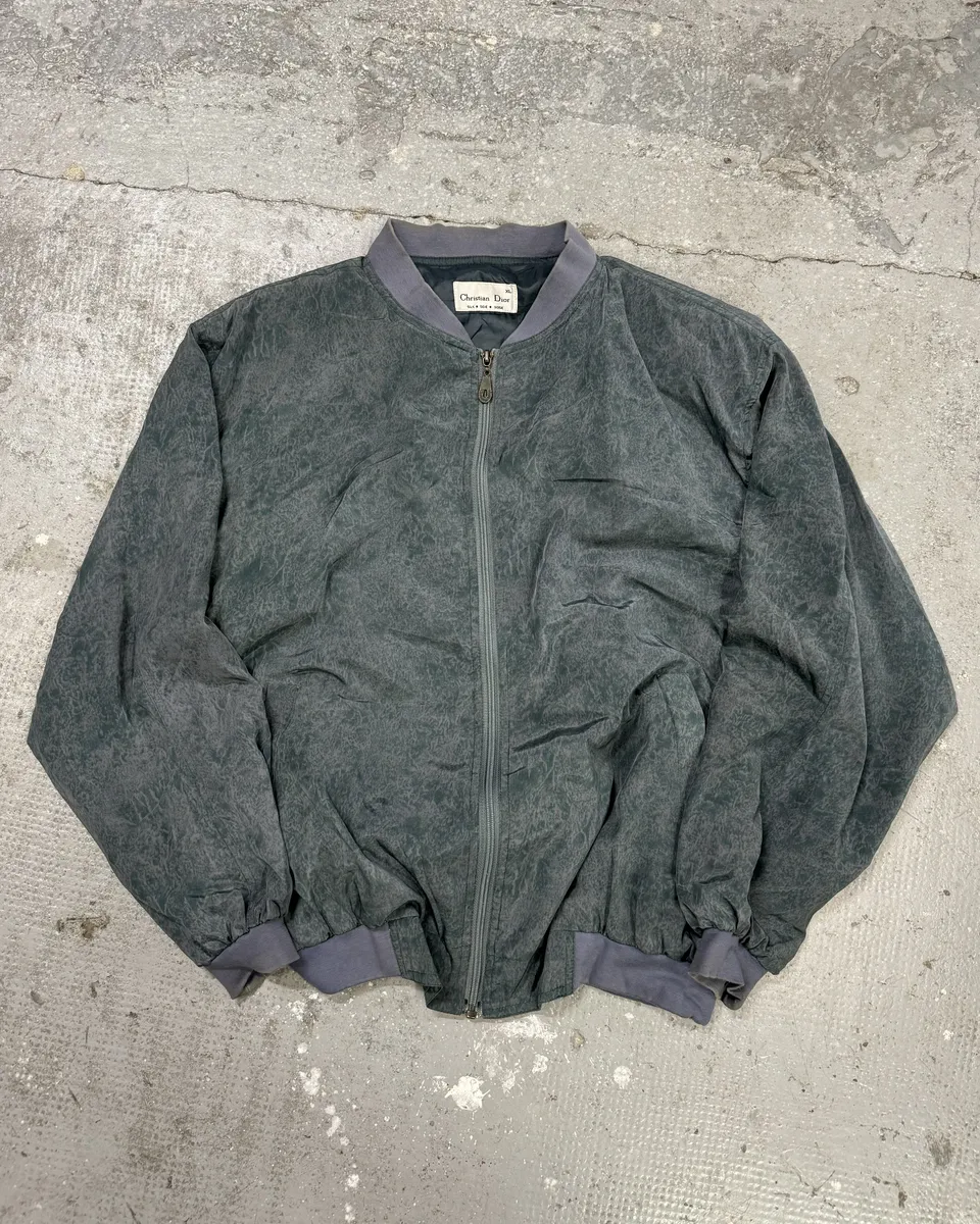 1980s Christian Dior Abstract Ocean Bomber Jacket - Image 10