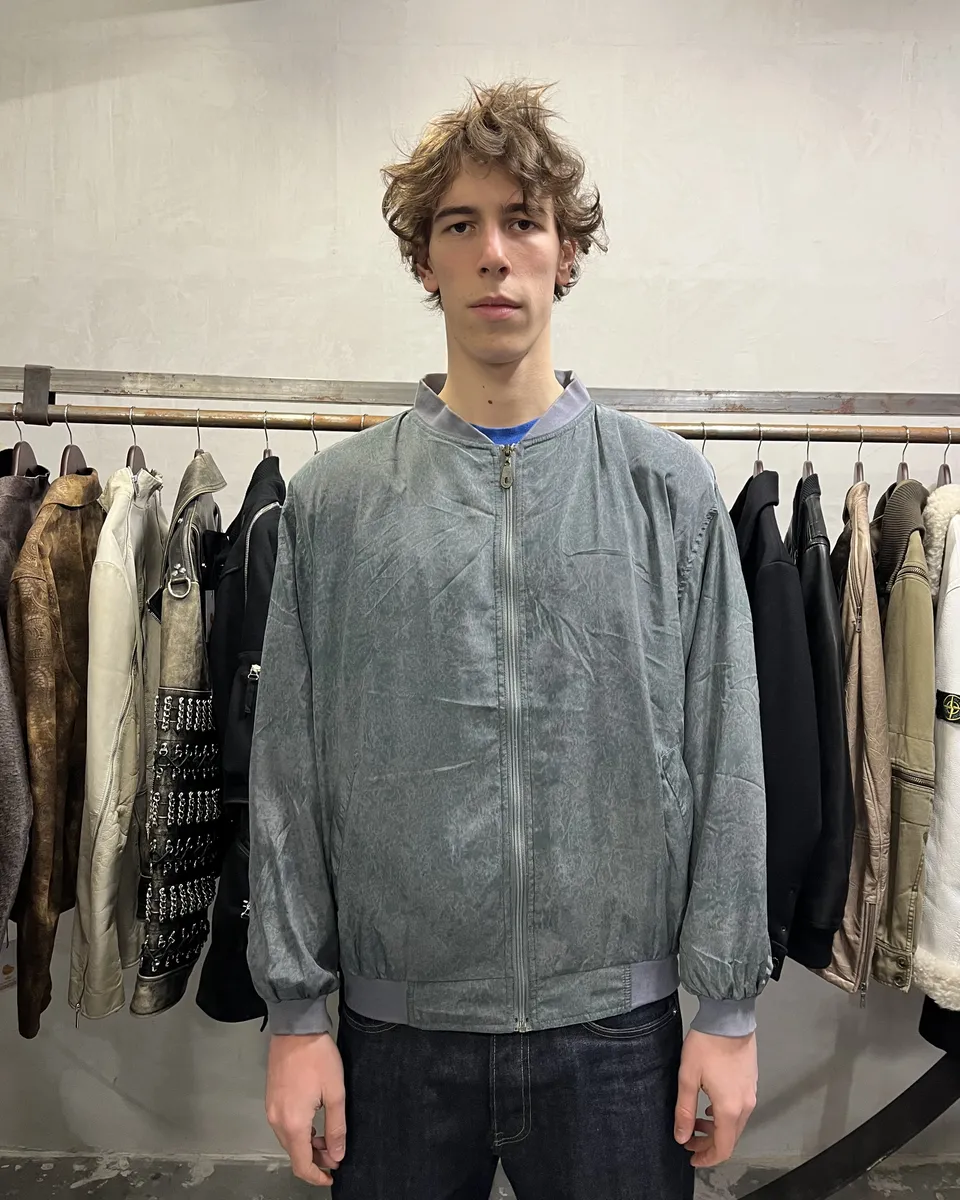 1980s Christian Dior Abstract Ocean Bomber Jacket - Image 3