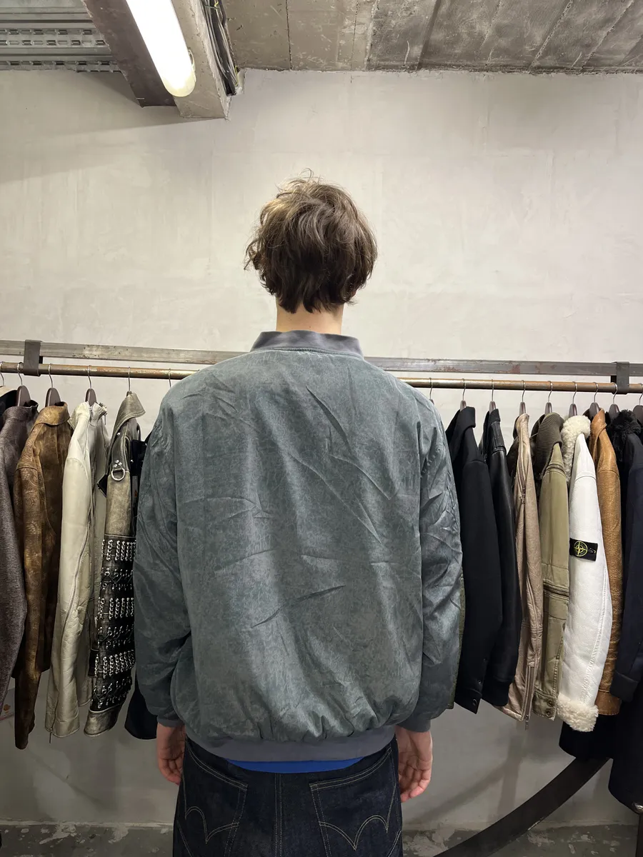 1980s Christian Dior Abstract Ocean Bomber Jacket - Image 4