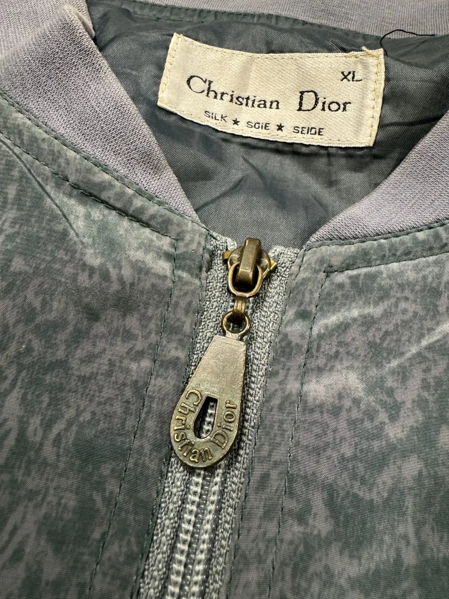 1980s Christian Dior Abstract Ocean Bomber Jacket - Image 6