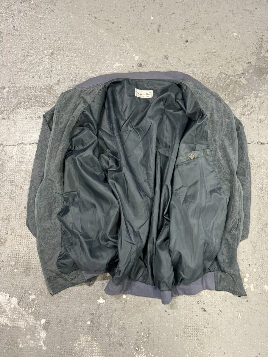 1980s Christian Dior Abstract Ocean Bomber Jacket - Image 8