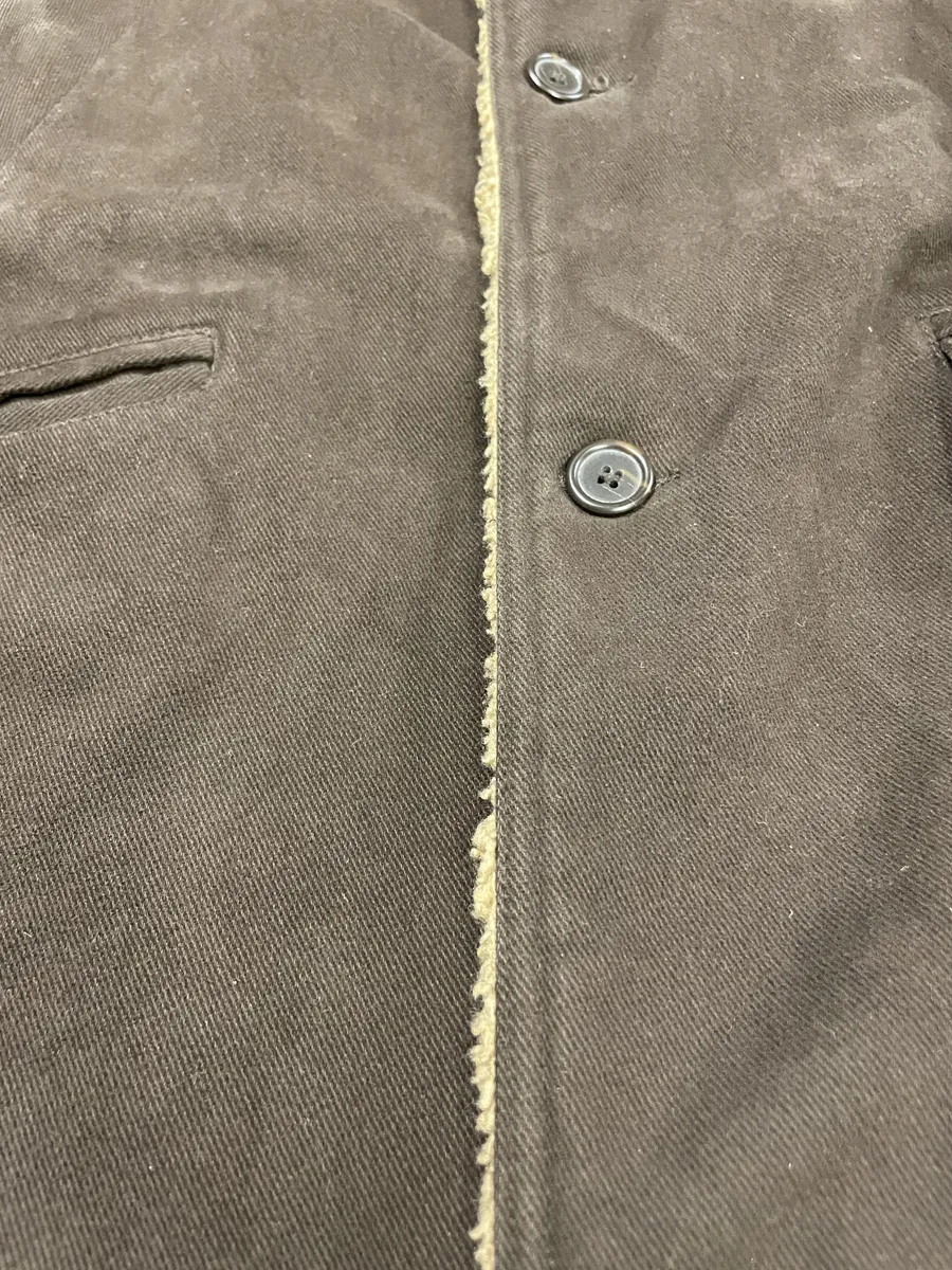 1990s Dolce & Gabbana Brown Long Shearling Jacket - Image 4