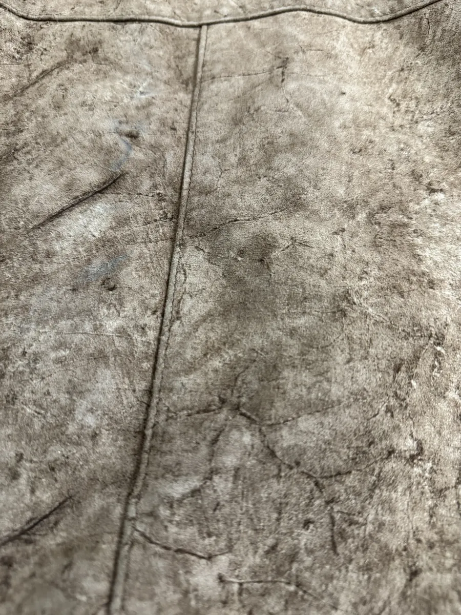 1990s Italian Artisanal Eroded Leather Jacket - Image 11