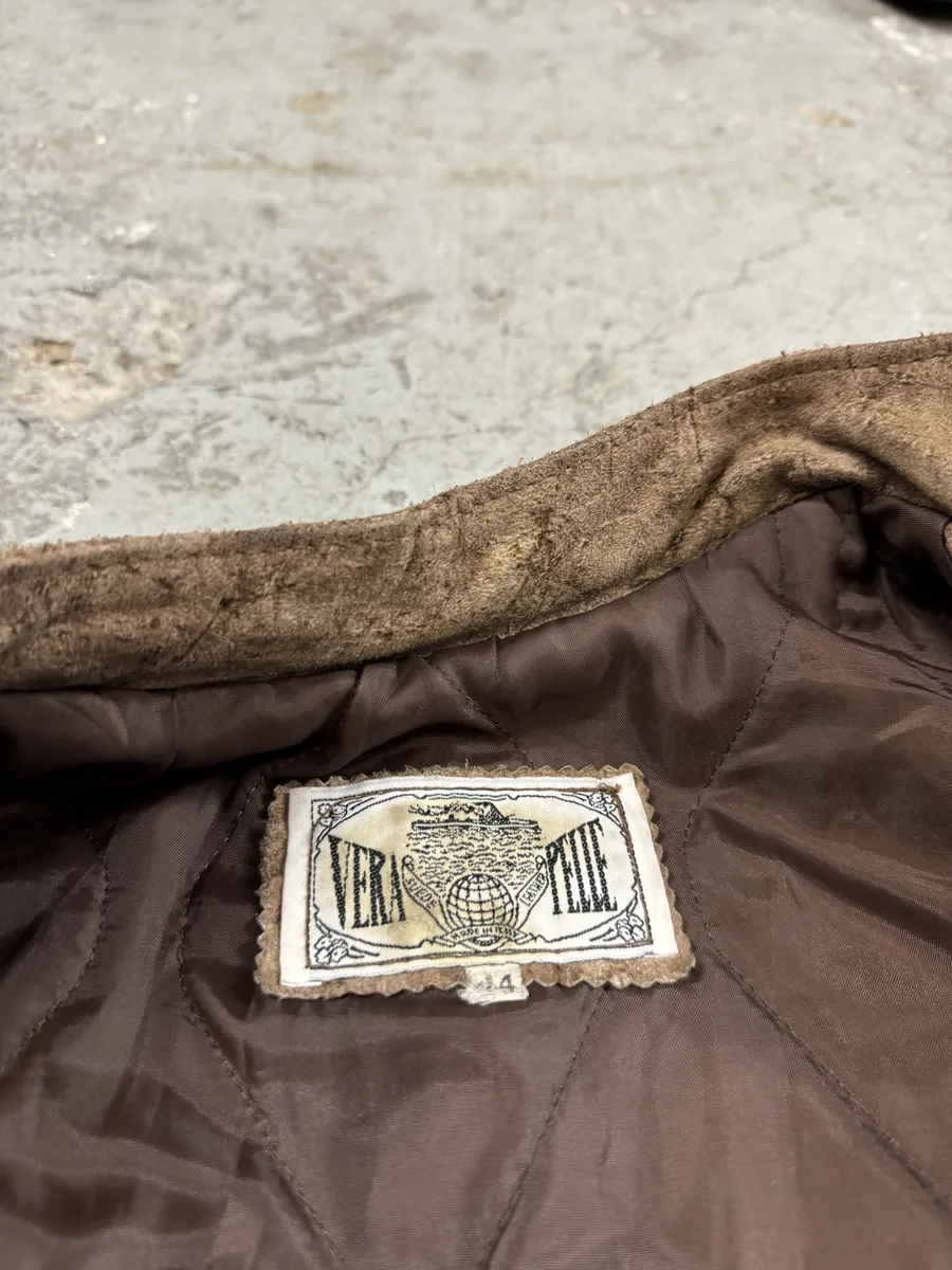 1990s Italian Artisanal Eroded Leather Jacket - Image 14
