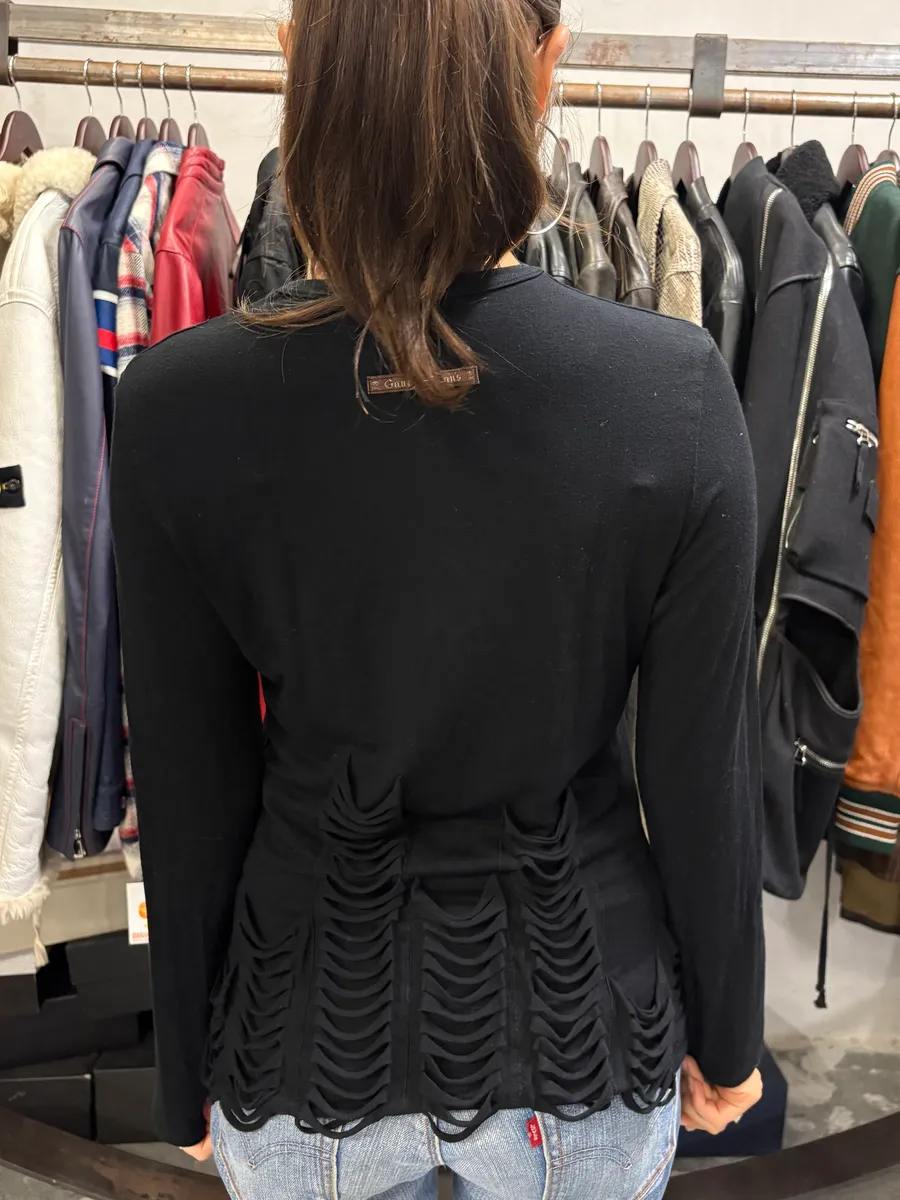 1990s Jean Paul Gaultier Black Obscure Extra Longsleeves - Image 3