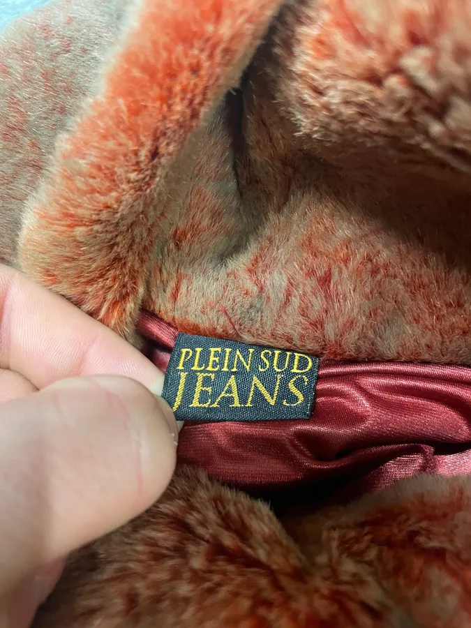 1990s Plein Sud Iridescent Fur Effect Sleeveless Turtleneck - Image 8