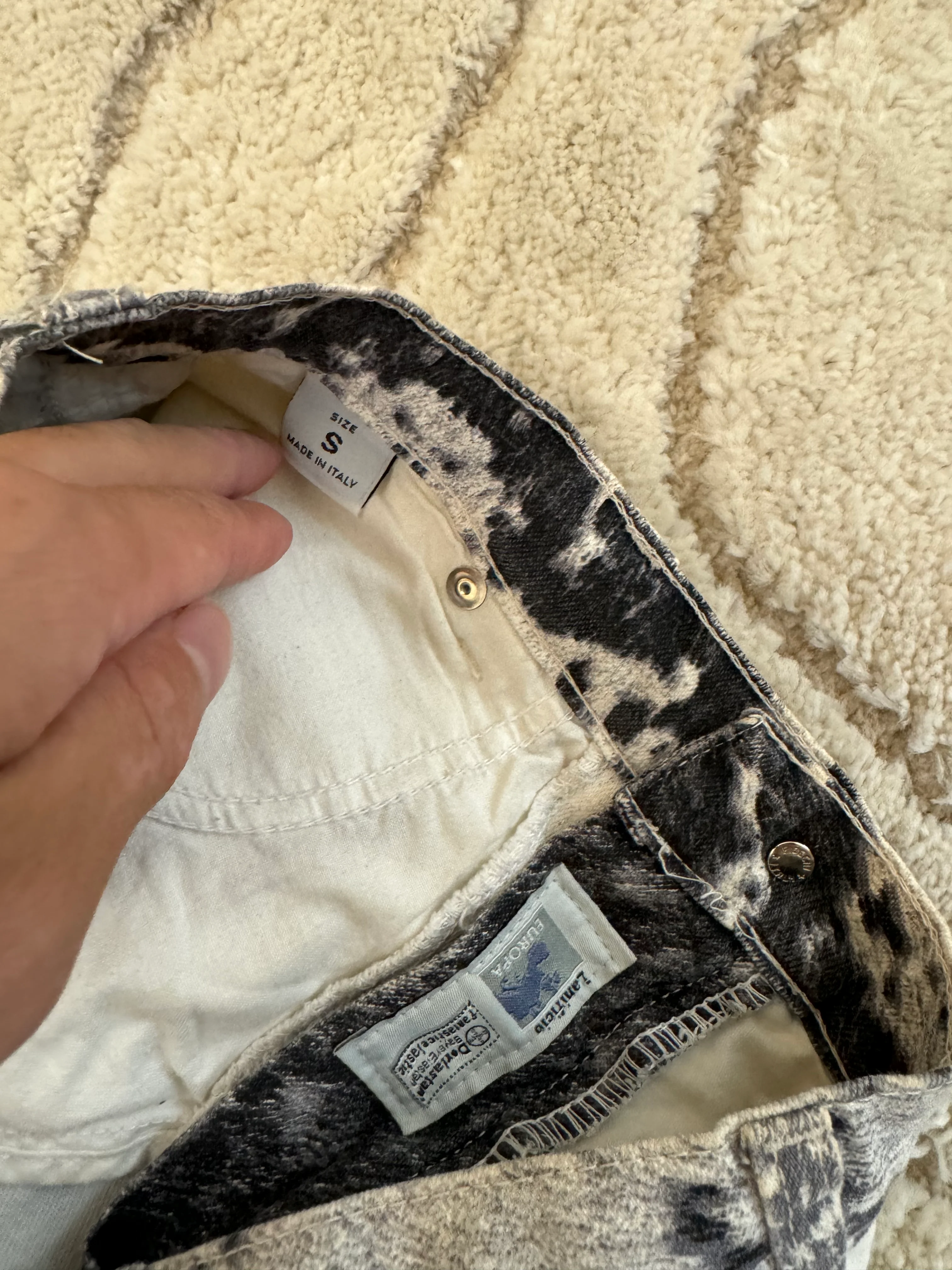 FW1999 Roberto Cavalli Furry Cowprint Movement Pants - Image 4