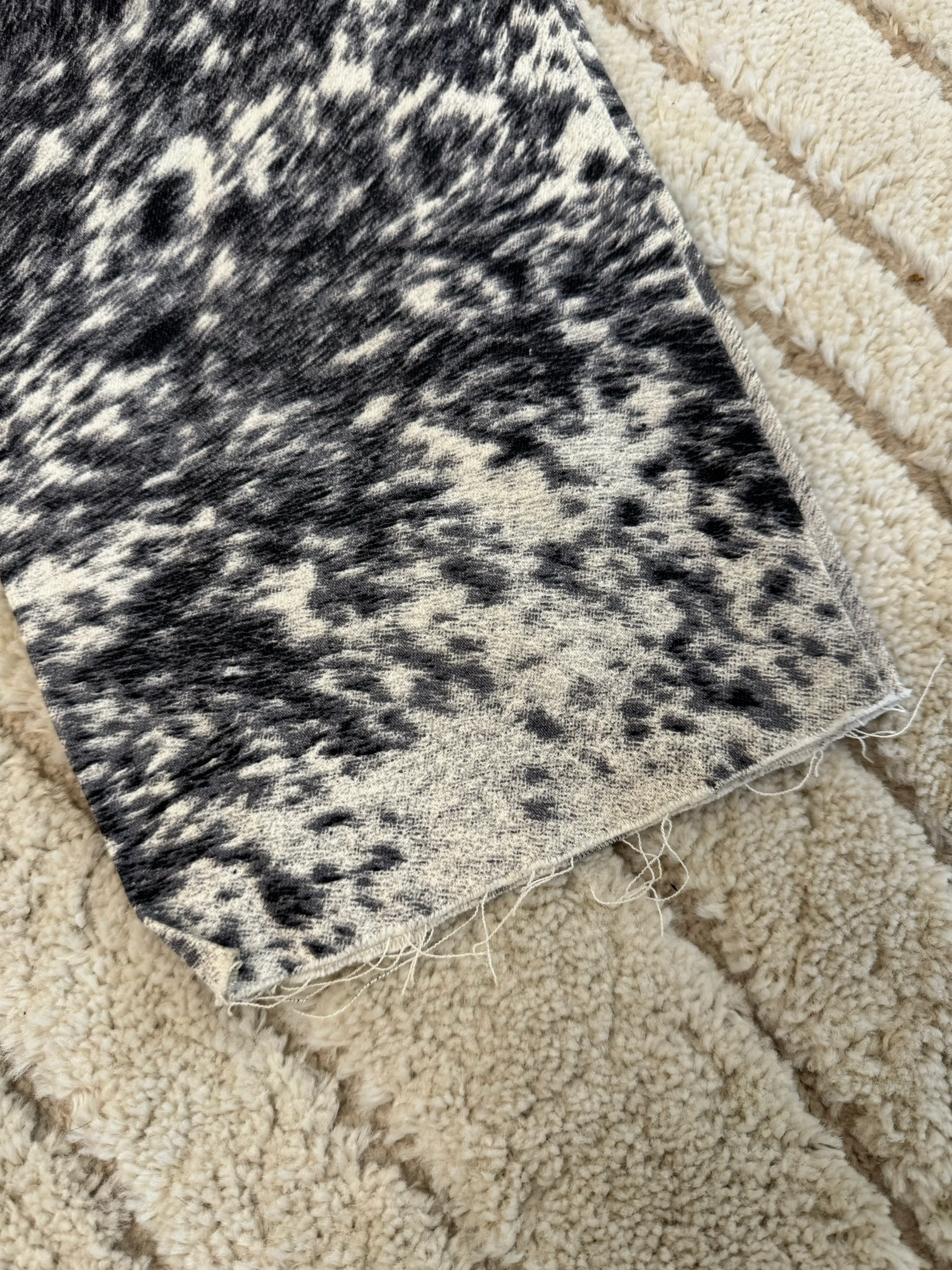 FW1999 Roberto Cavalli Furry Cowprint Movement Pants - Image 5