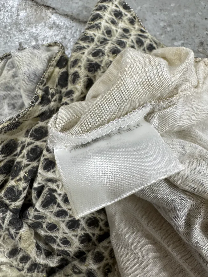 1990s Roberto Cavalli Snake Top - Image 11