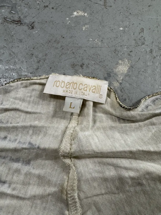 1990s Roberto Cavalli Snake Top - Image 9