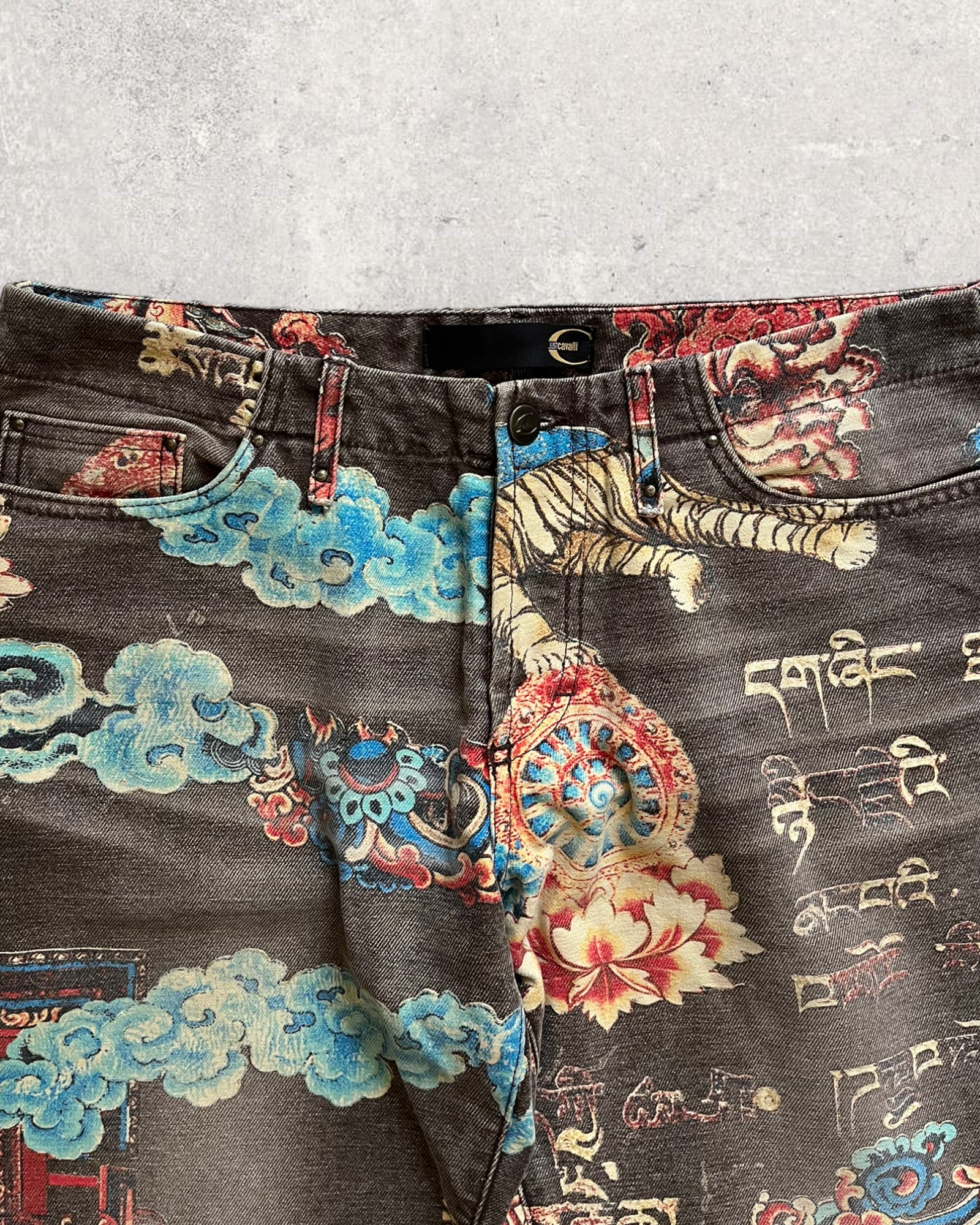 2000 Just Cavalli Japanese Fantasy World Pants (L) - Image 3