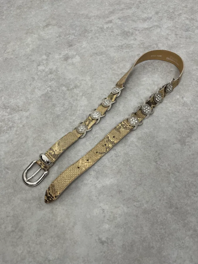 2000s Berge Snake Effect Ornament Belt - Image 4