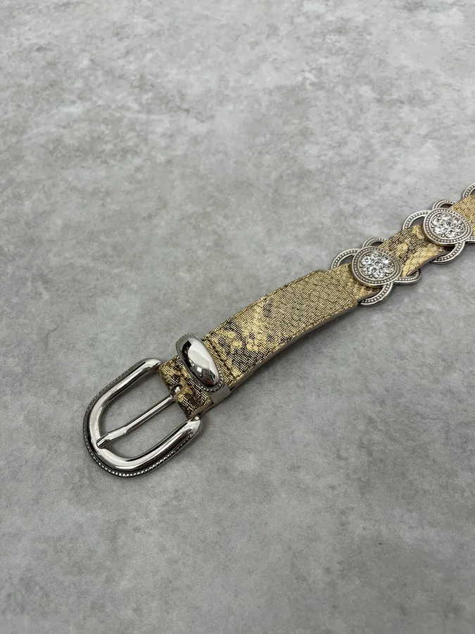 2000s Berge Snake Effect Ornament Belt - Image 6