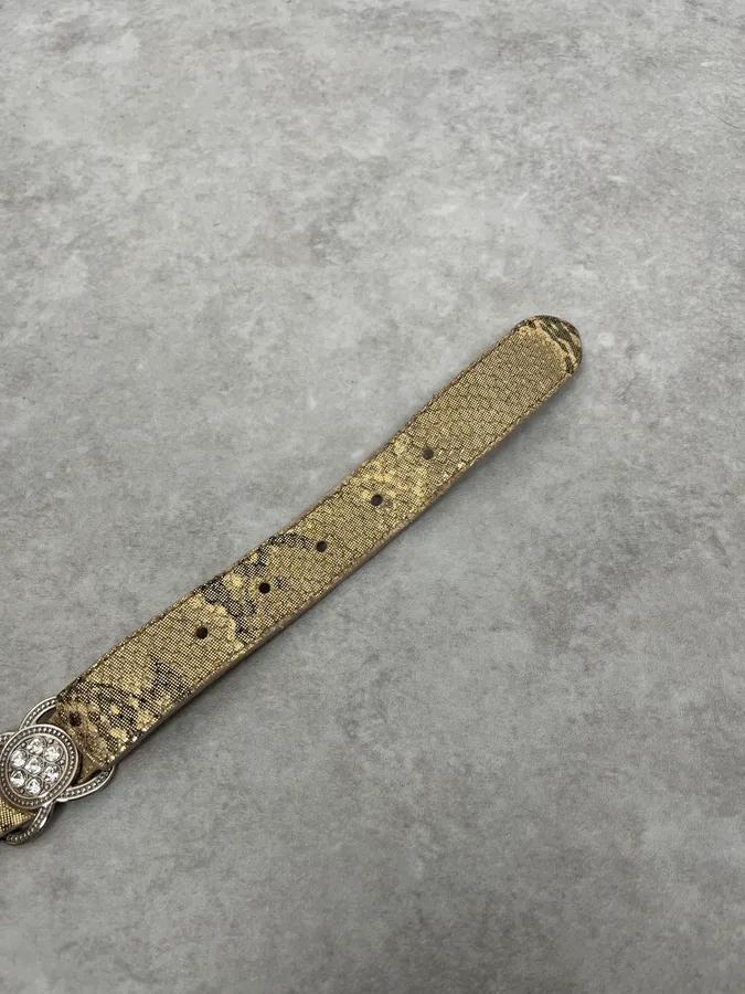 2000s Berge Snake Effect Ornament Belt - Image 7