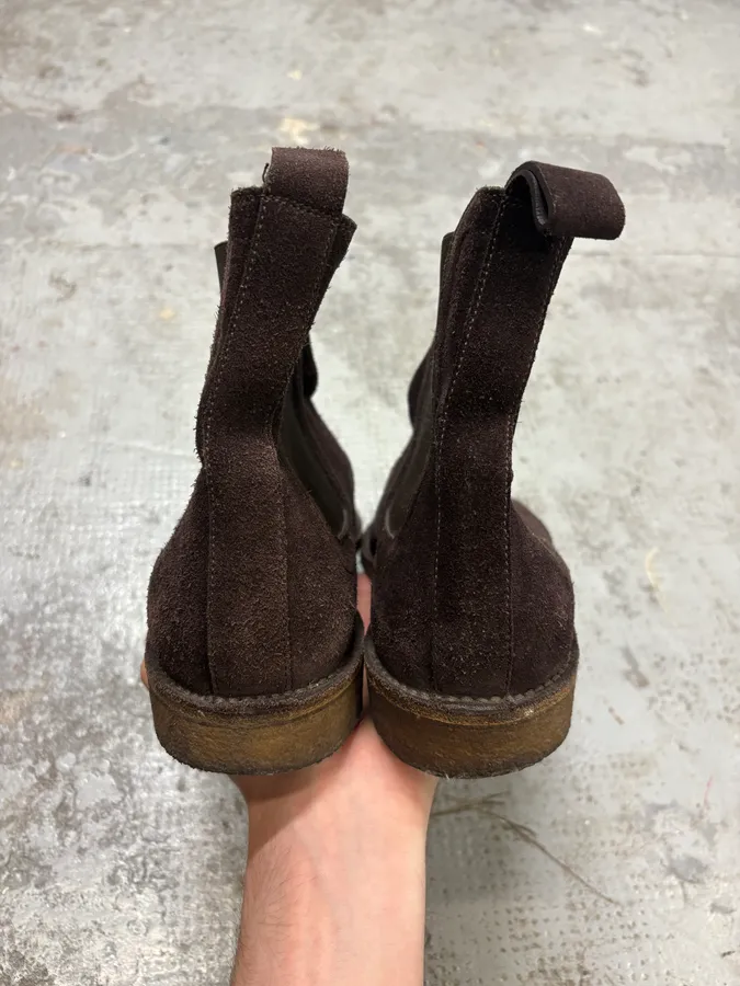 2000s Bottega Veneta Black Suede Leather Ankle Boots - Image 7