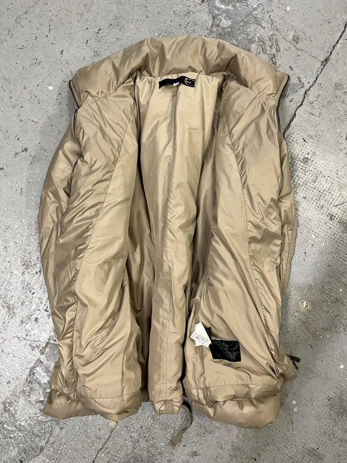 2000s Cavalli Beige Harness Puffer Bondage Jacket - Image 7