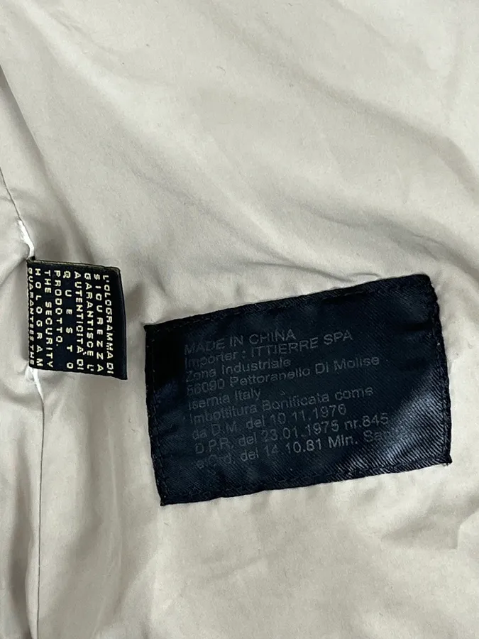 2000s Cavalli Beige Parachute Bondage Harness Puffer Jacket - Image 10