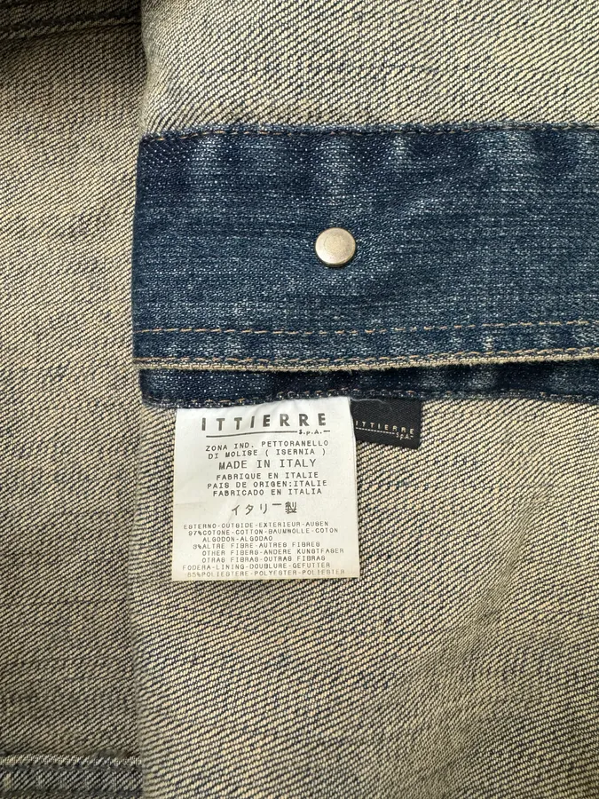 2000s Cavalli Blue Studded Denim Jacket - Image 11