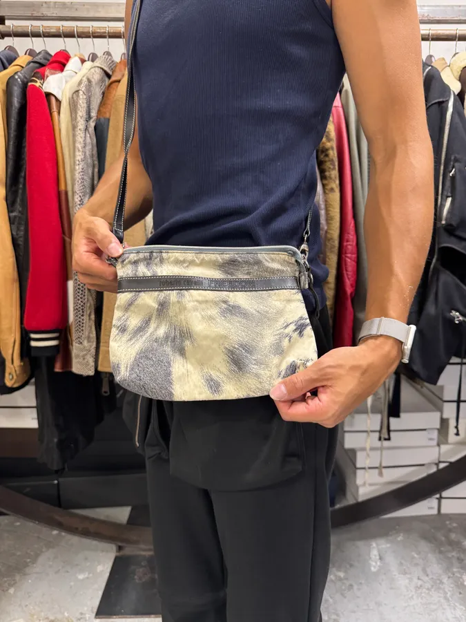 2000s Cavalli Fur Effect Shoulder Bag - Image 3