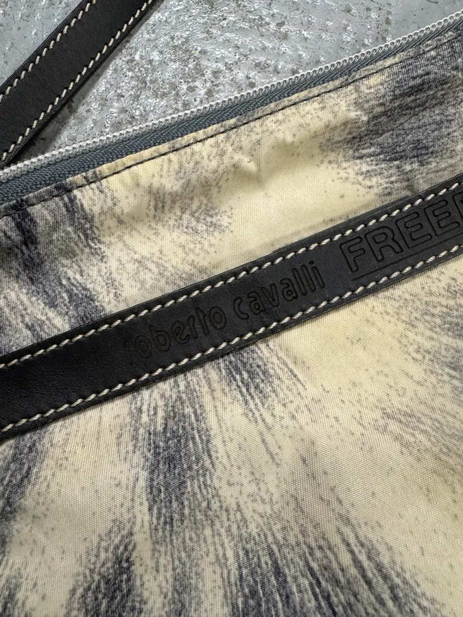 2000s Cavalli Fur Effect Shoulder Bag - Image 7