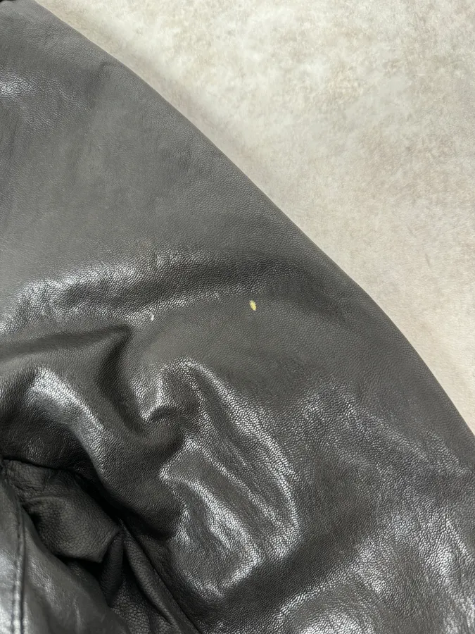 2000s Daniele Alessandrini Avant-Garde Black Leather Hooded Jacket - Image 12