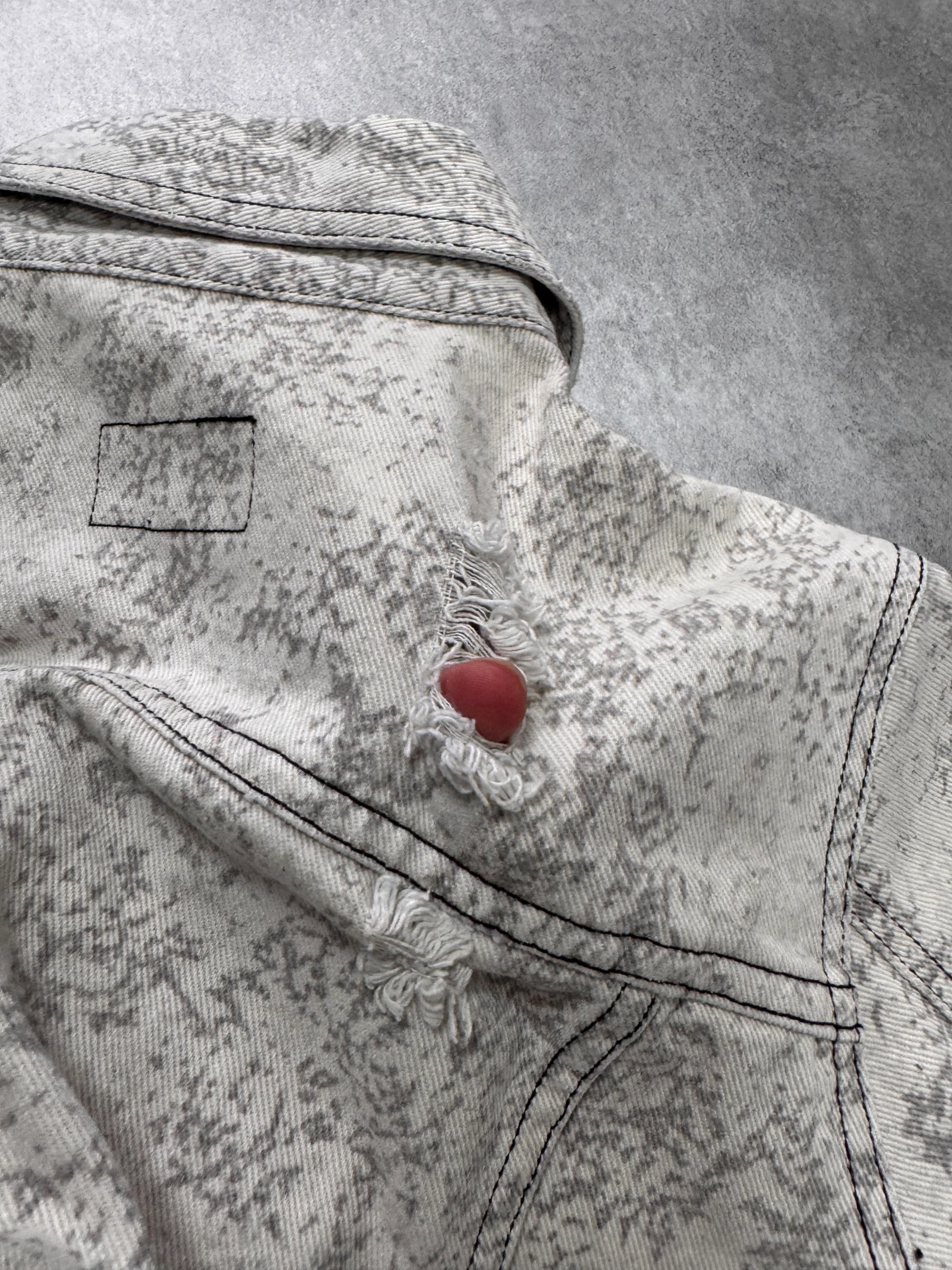 2000s Dolce & Gabbana Camouflage Light Cropped Jacket - Image 8