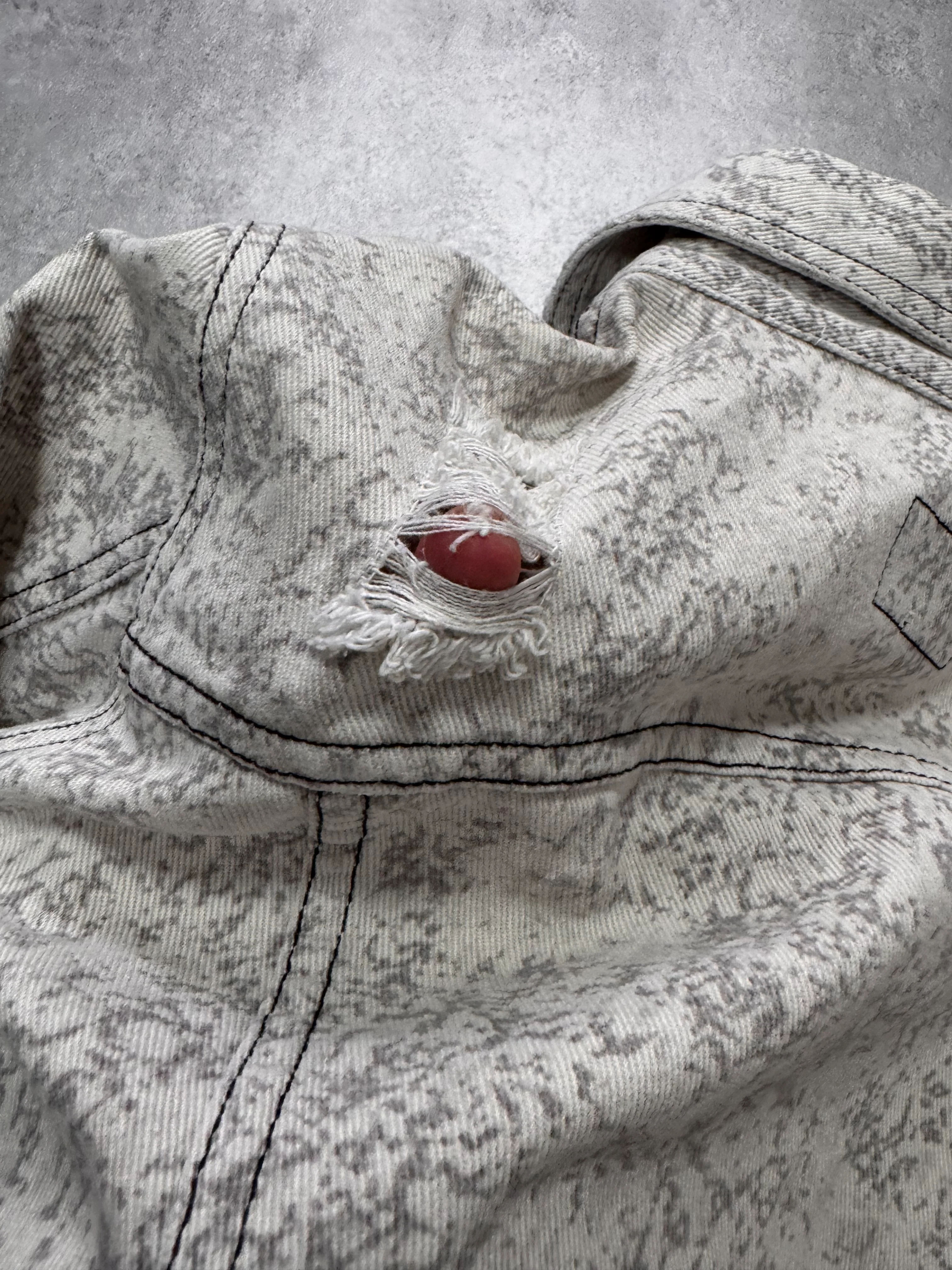 2000s Dolce & Gabbana Camouflage Light Cropped Jacket - Image 9