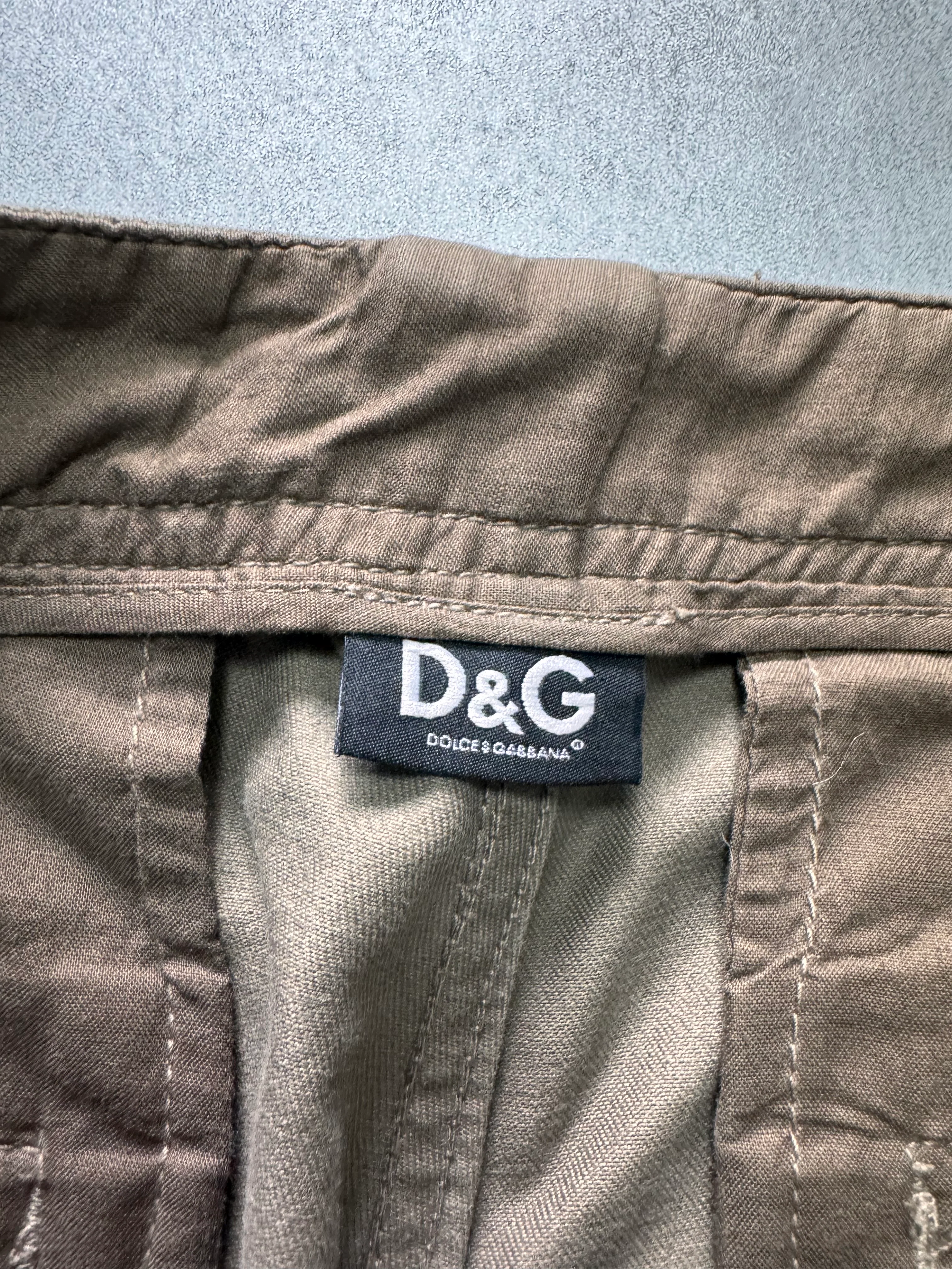 2000s Dolce & Gabbana Cargo Brown Pants - Image 4