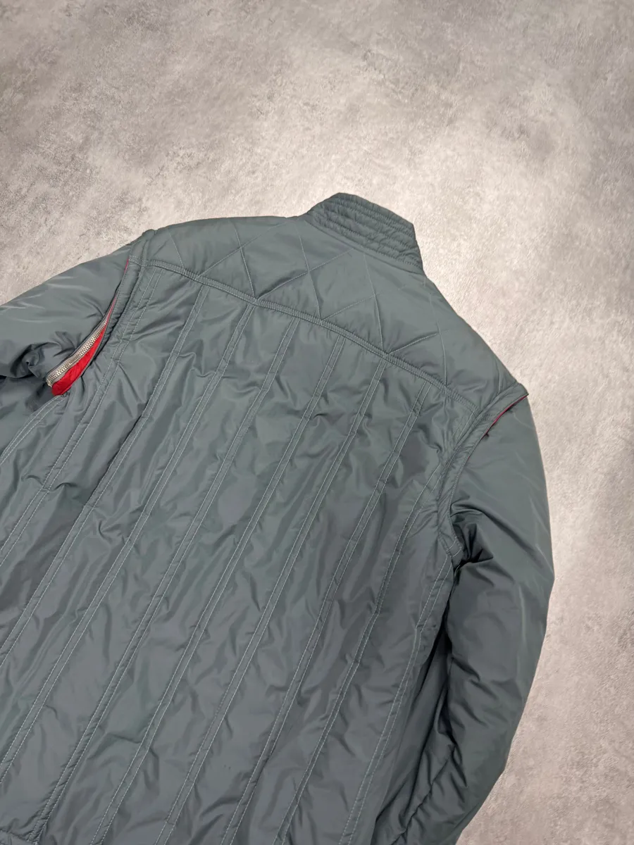 2000s Dolce & Gabbana Grey Sleeves Removable Puffer Jacket - Image 5