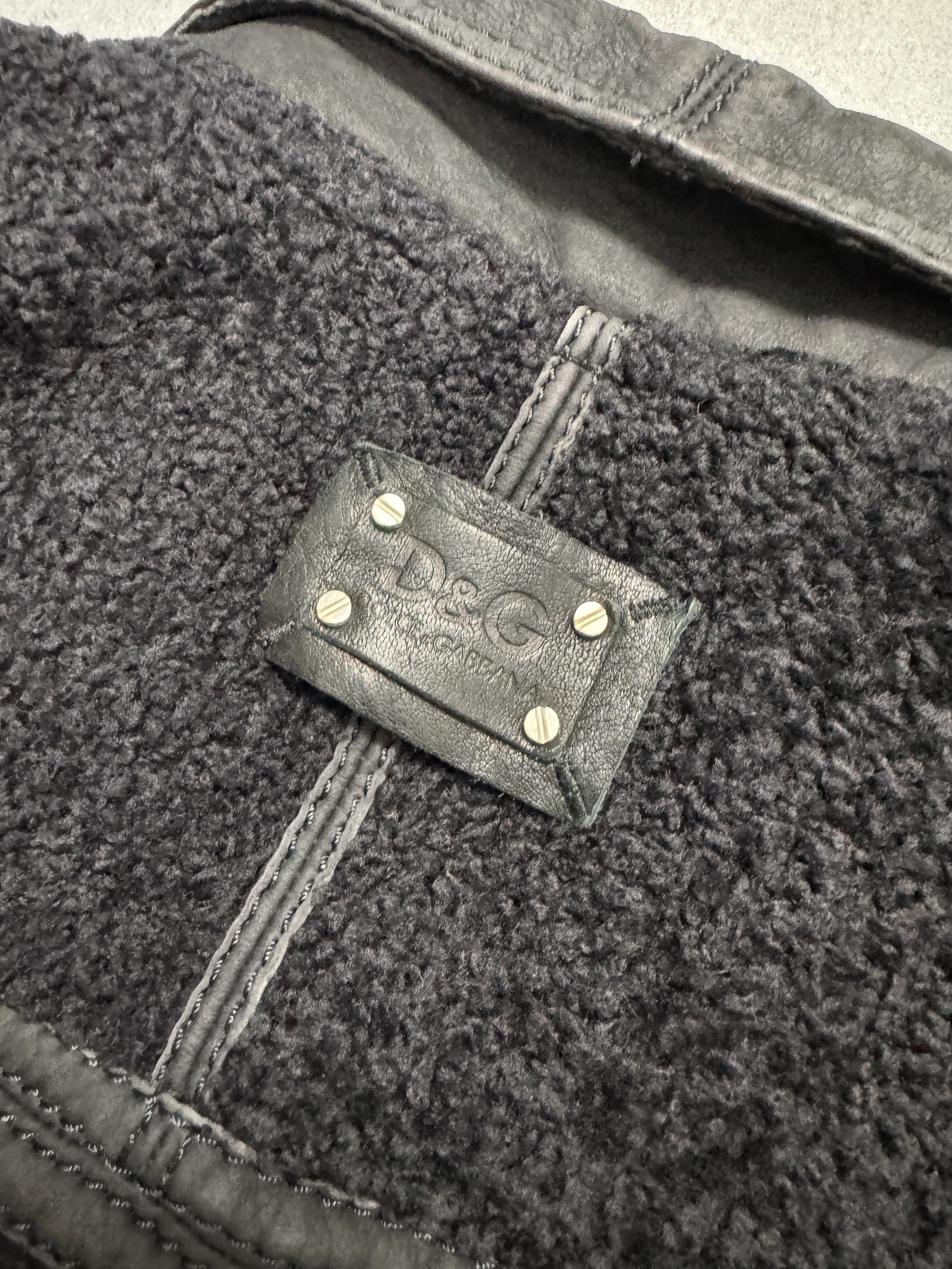 2000s Dolce & Gabbana Lamb Leather Jacket - Image 5