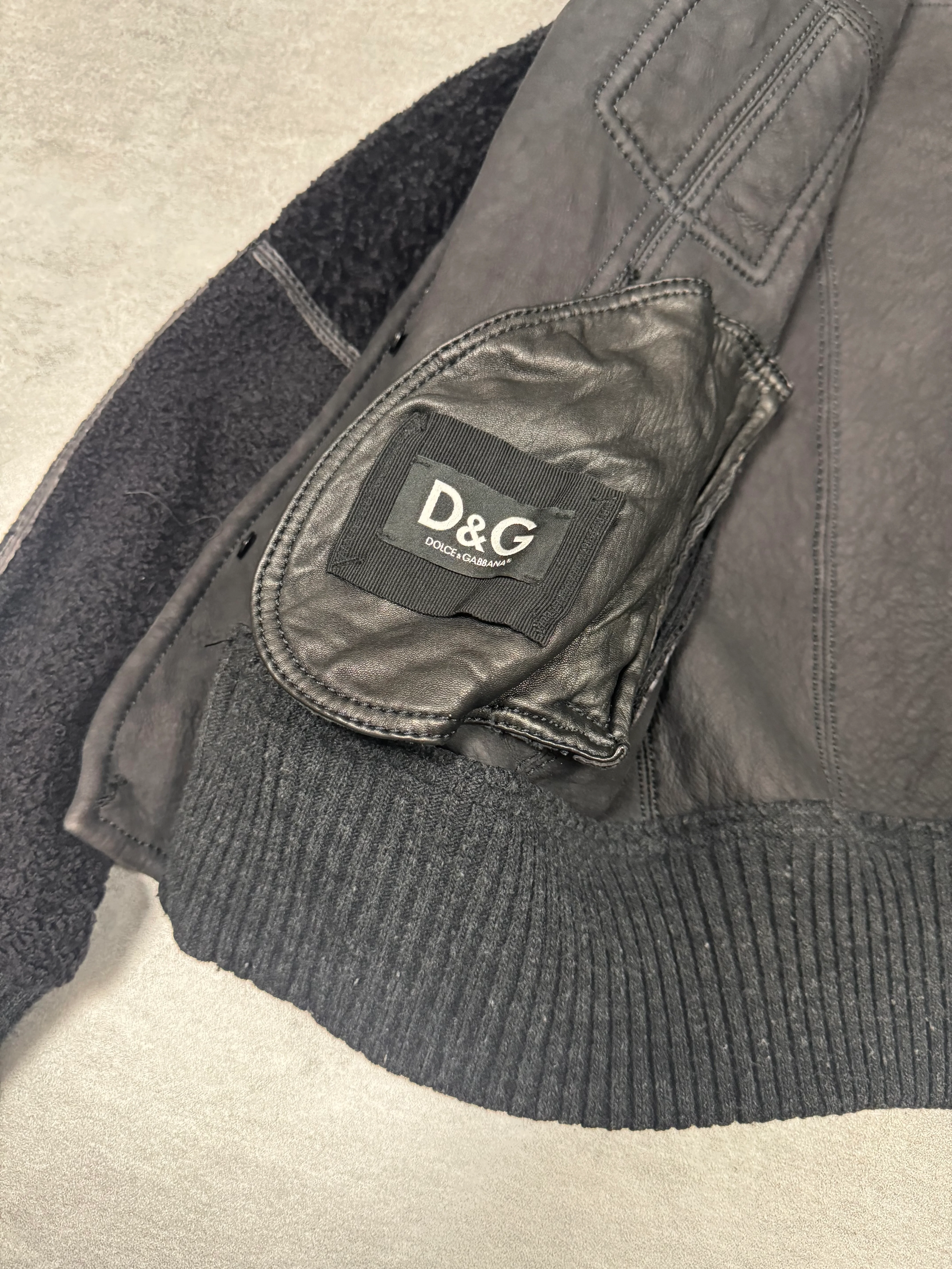 2000s Dolce & Gabbana Lamb Leather Jacket - Image 6