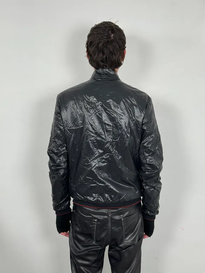 2000s Gucci Black Windbreaker Jacket - Image 3