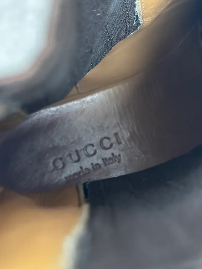 2000s Gucci Brown Chelsea Boots - Image 7