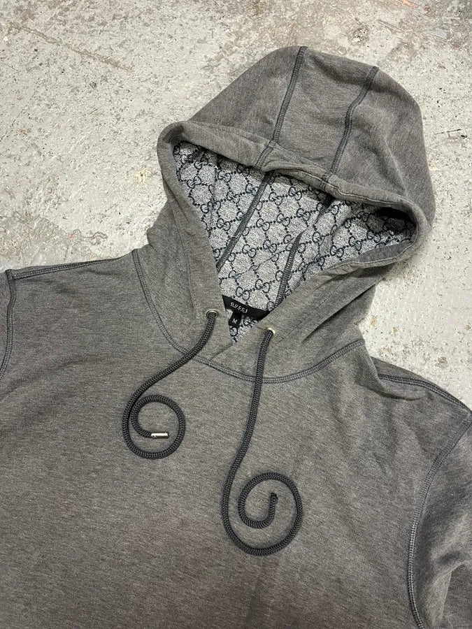 2000s Gucci Grey Propaganda Hooded Sweater - Image 7