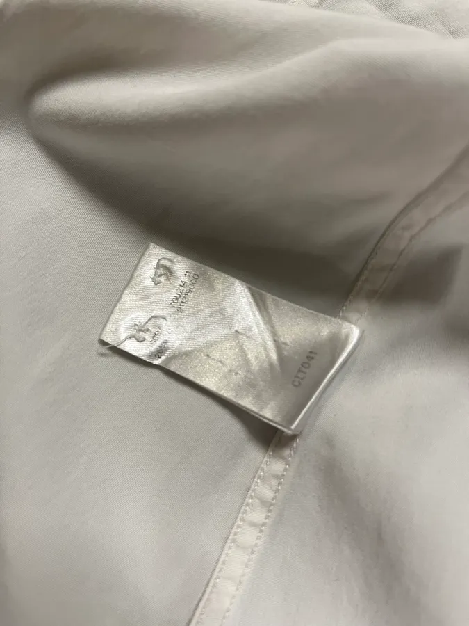 2000s Gucci Minimalist Slim White Shirt - Image 12