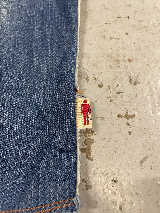 2000s Jean Paul Gaultier Asymmetrical Patchwork Wool Denim Jacket - Image 10