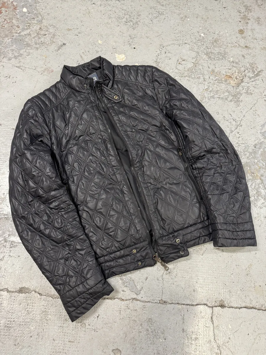 2000s Jean Paul Gaultier Navy Biker Puffer Jacket - Image 5