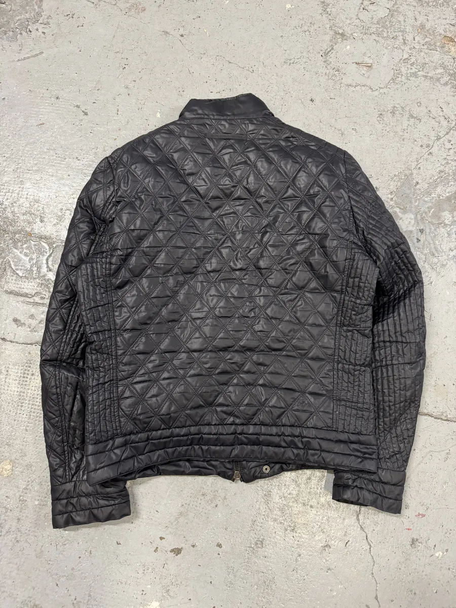 2000s Jean Paul Gaultier Navy Biker Puffer Jacket - Image 6