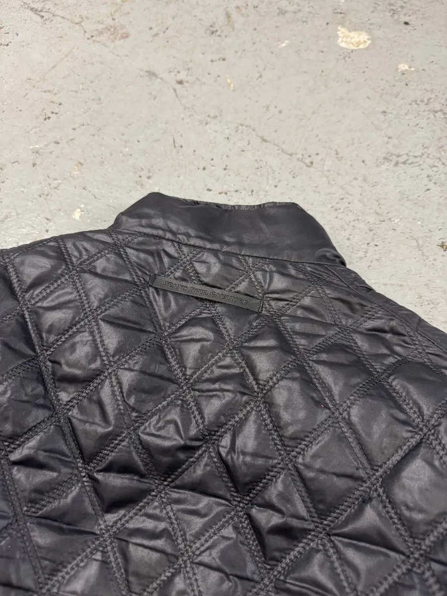 2000s Jean Paul Gaultier Navy Biker Puffer Jacket - Image 9