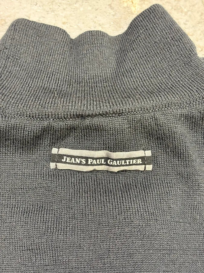 2000s Jean Paul Gaultier Woven Rope Turtleneck Sweater - Image 7