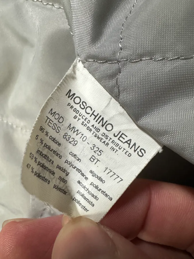 2000s Moschino Rain Painting Grey Trench Coat - Image 10