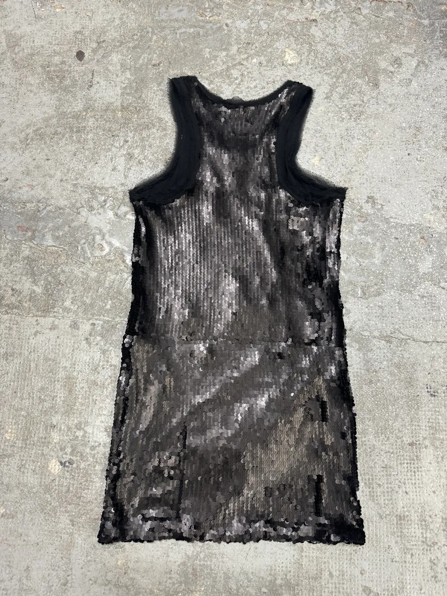 2000s Plein Sud Black Disco Sequin Dress - Image 10