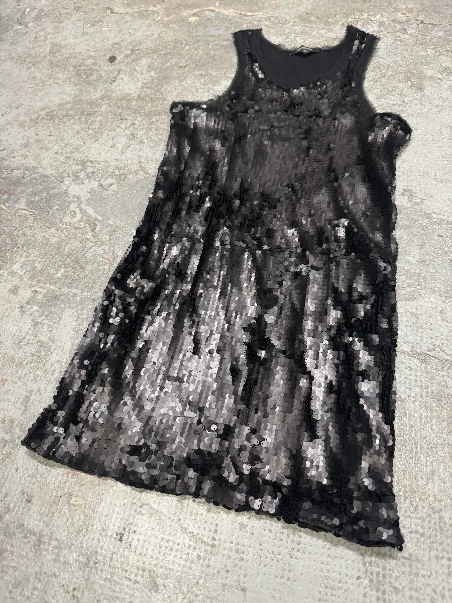 2000s Plein Sud Black Disco Sequin Dress - Image 6