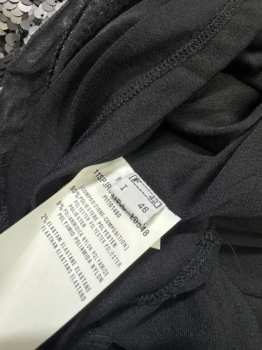 2000s Plein Sud Black Disco Sequin Dress - Image 9