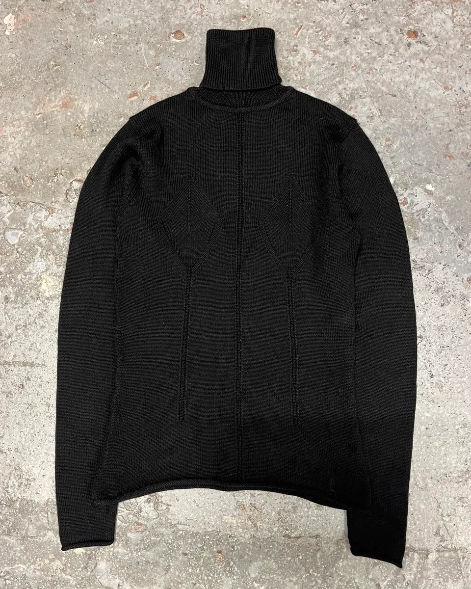 2000s Plein Sud Black Sexy Emancipated Women Turtleneck - Image 4