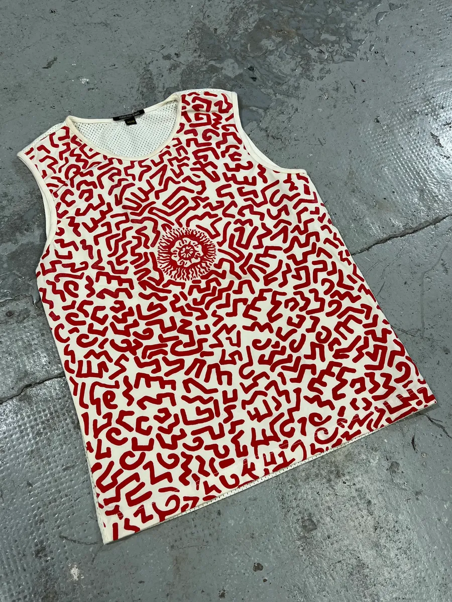 2000s Plein Sud White & Red Contemporary Tank Top - Image 4