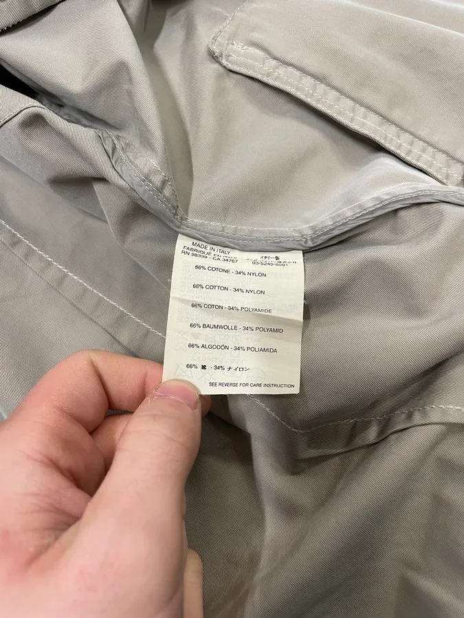 2000s Prada Buttoned Beige Jacket - Image 10