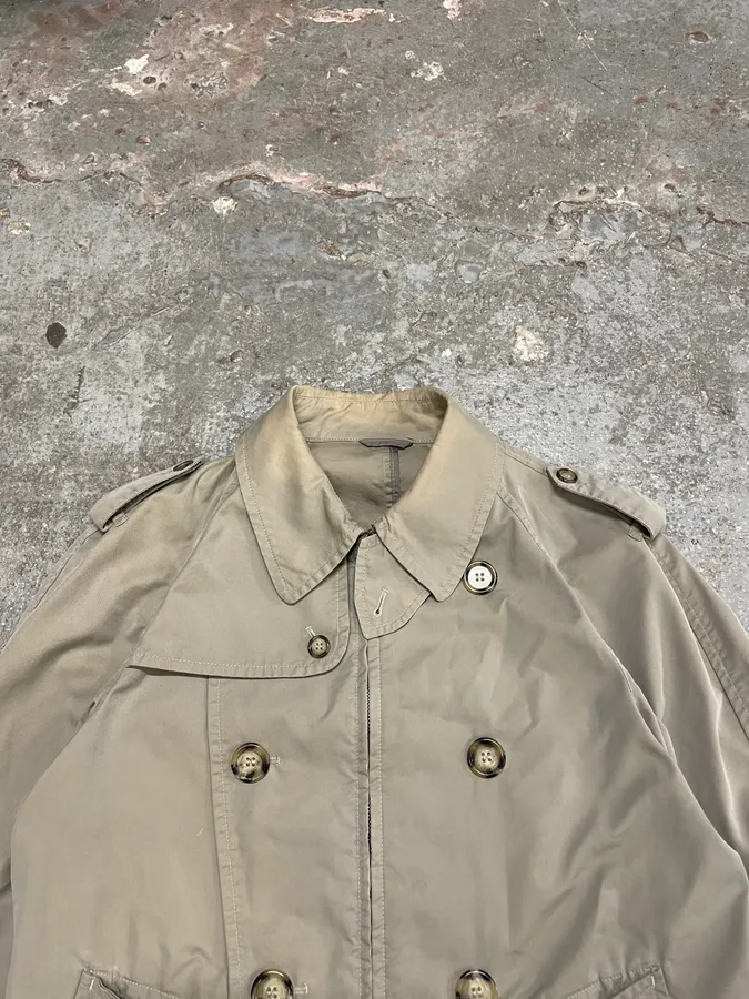 2000s Prada Buttoned Beige Jacket - Image 4